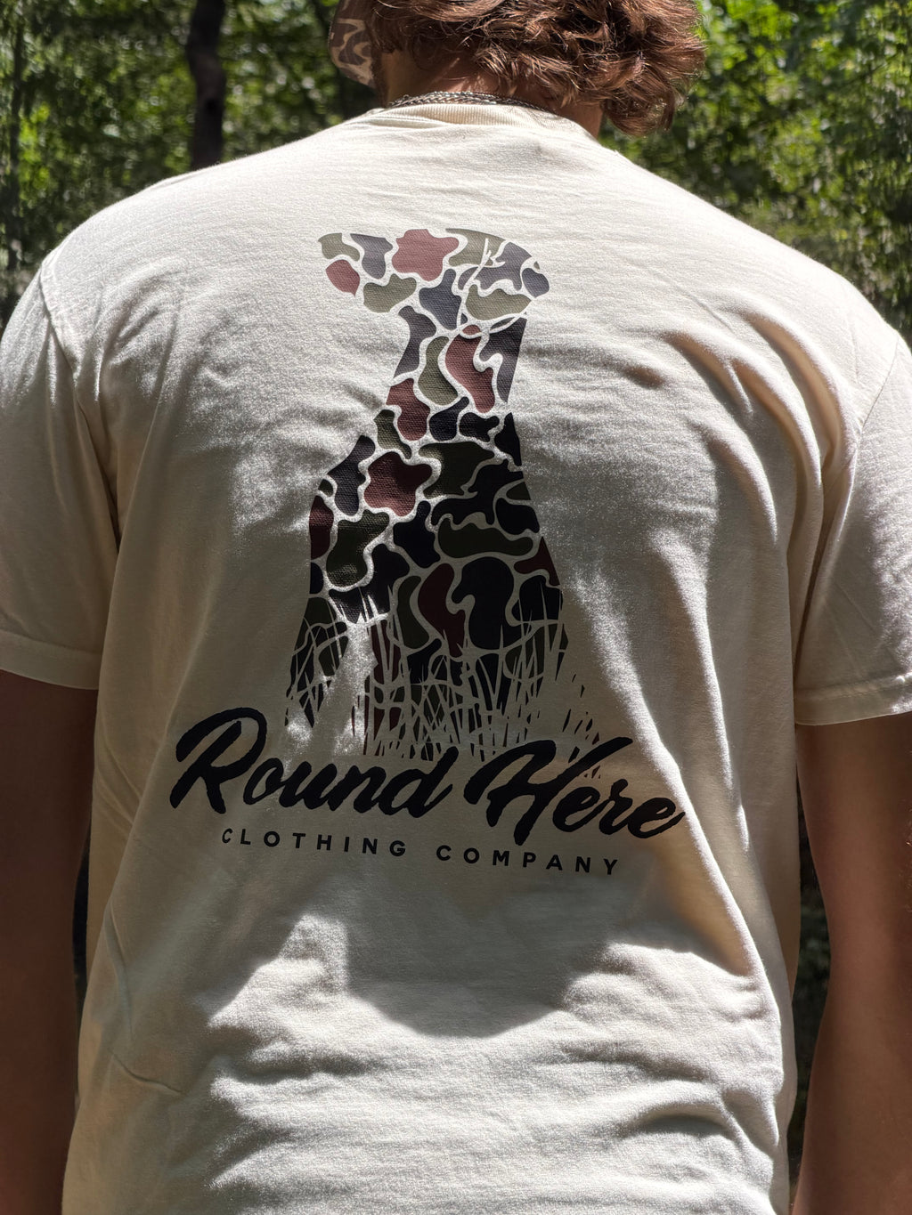 ‘Round Here Clothing Duck Camo Dog