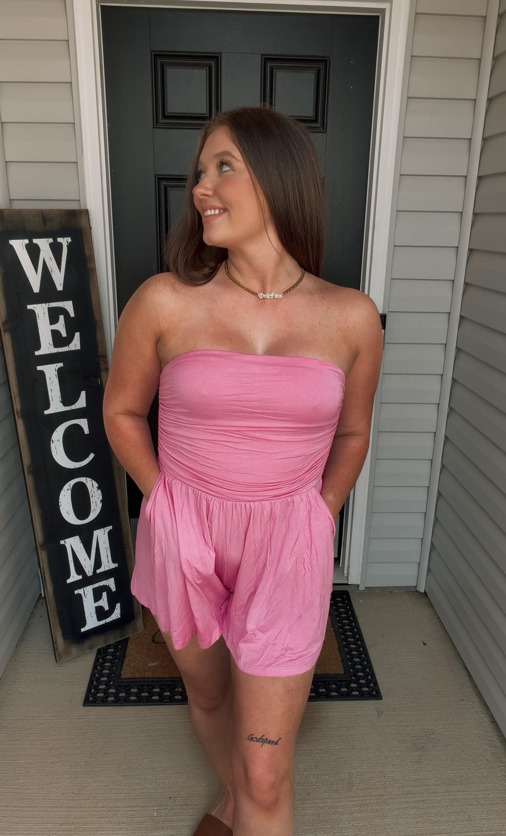 Soft Strapless Haisley Romper