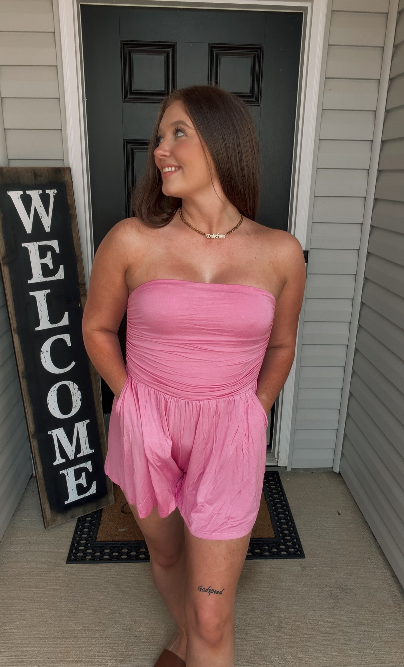 Soft Strapless Haisley Romper