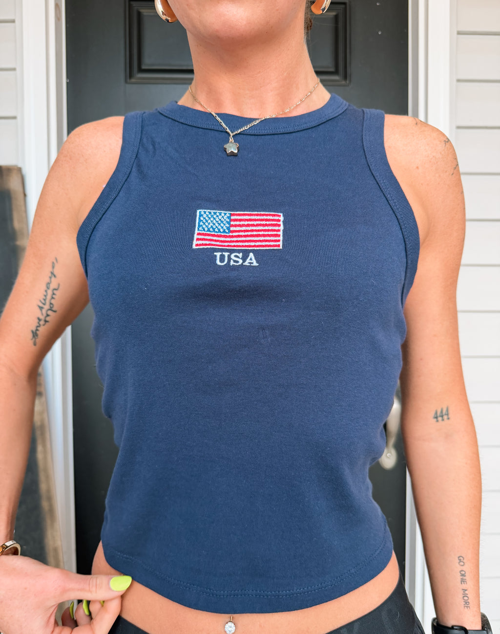 USA Embroidered Tank