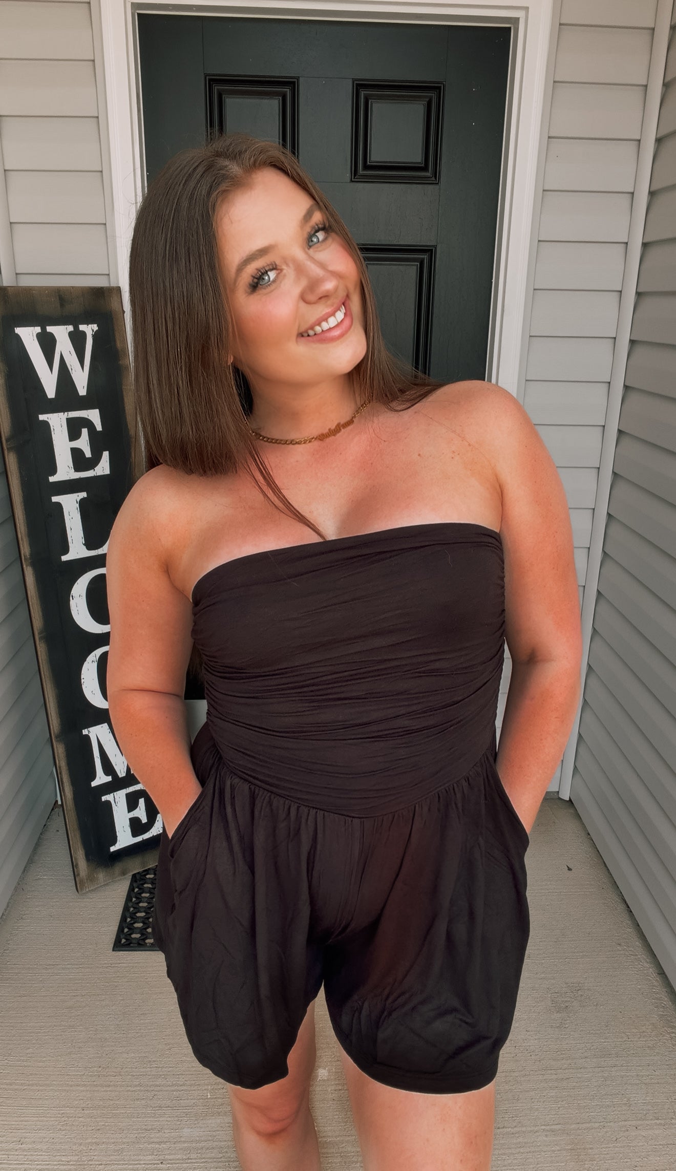 Soft Strapless Haisley Romper
