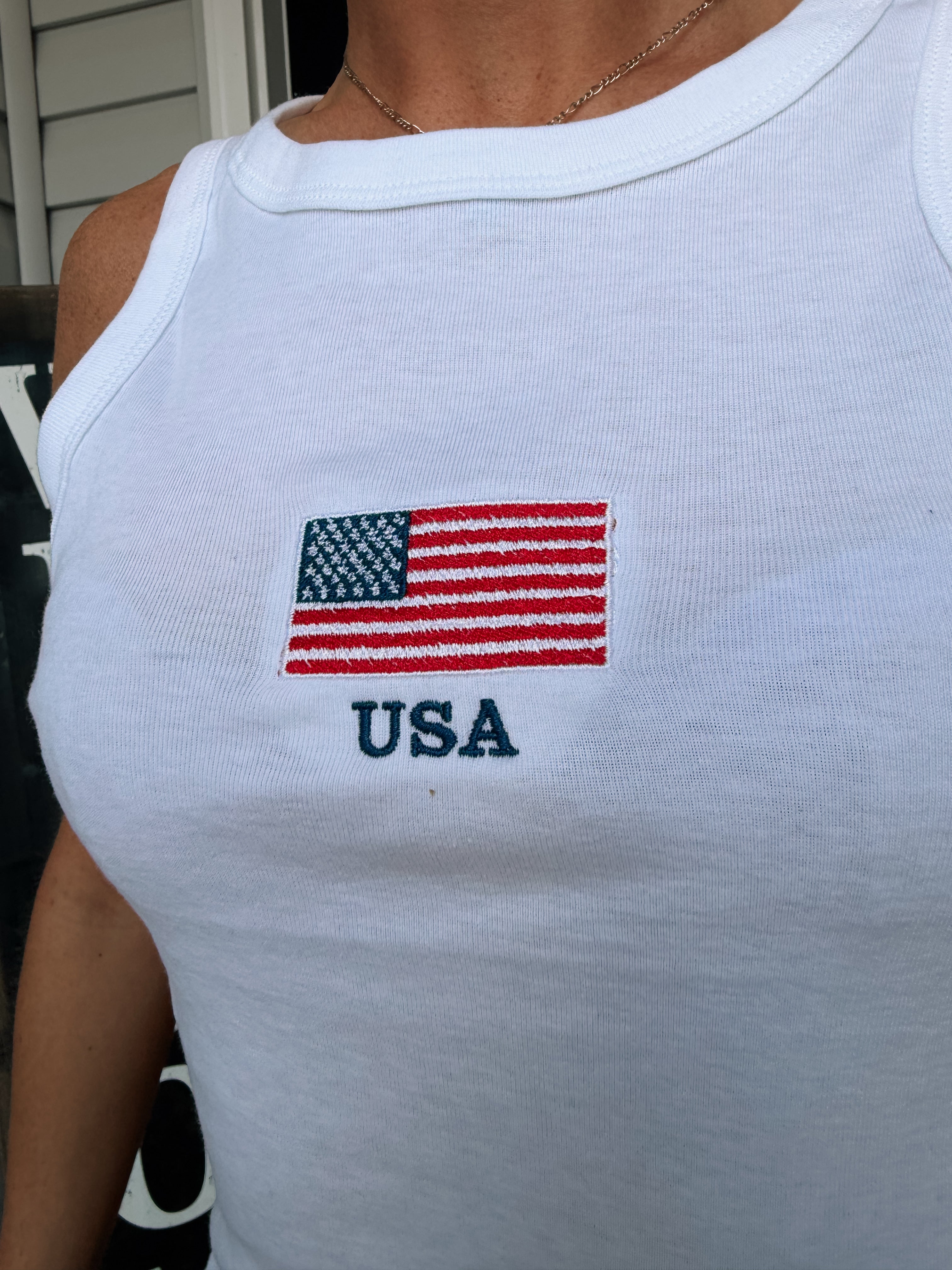 USA Embroidered Tank