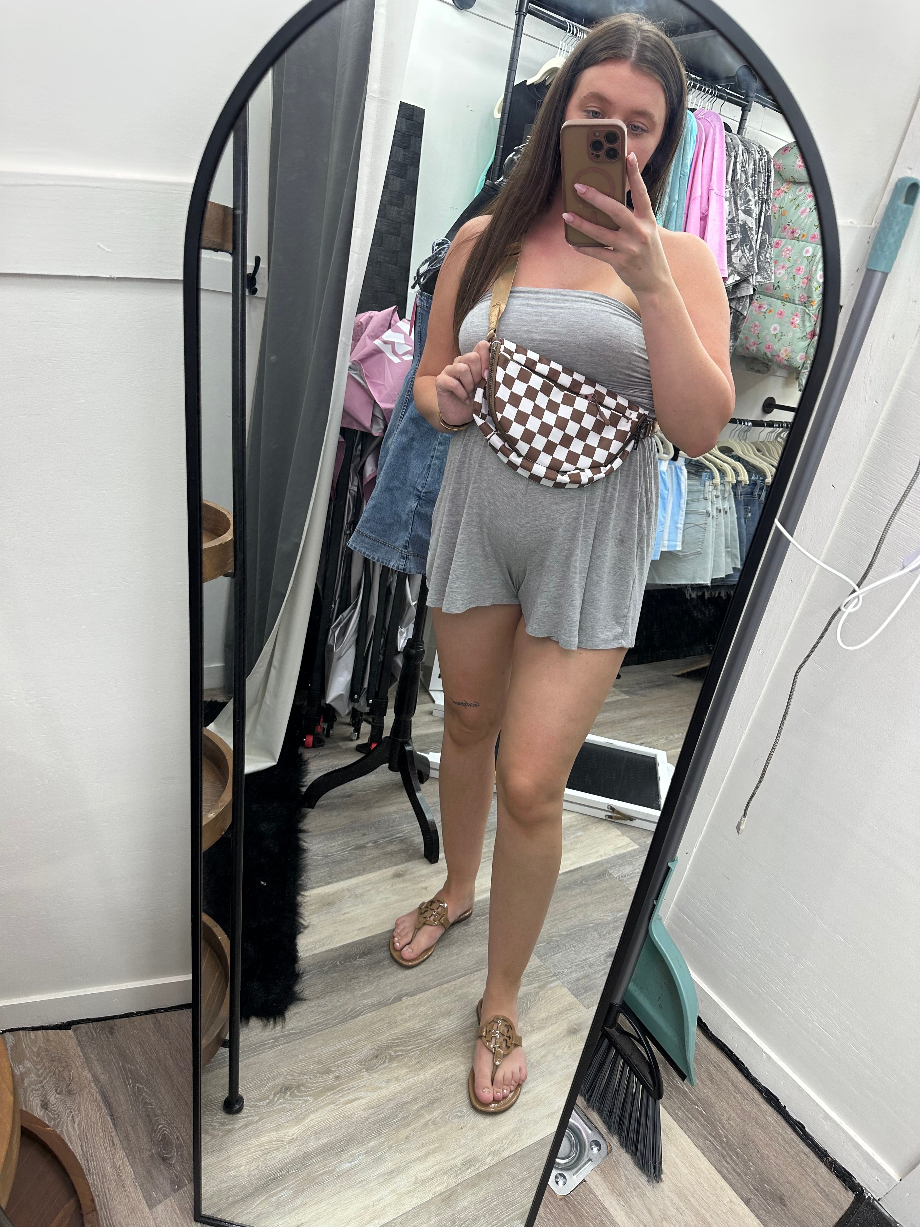 Checkered Bum Bag