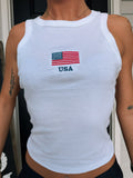 USA Embroidered Tank