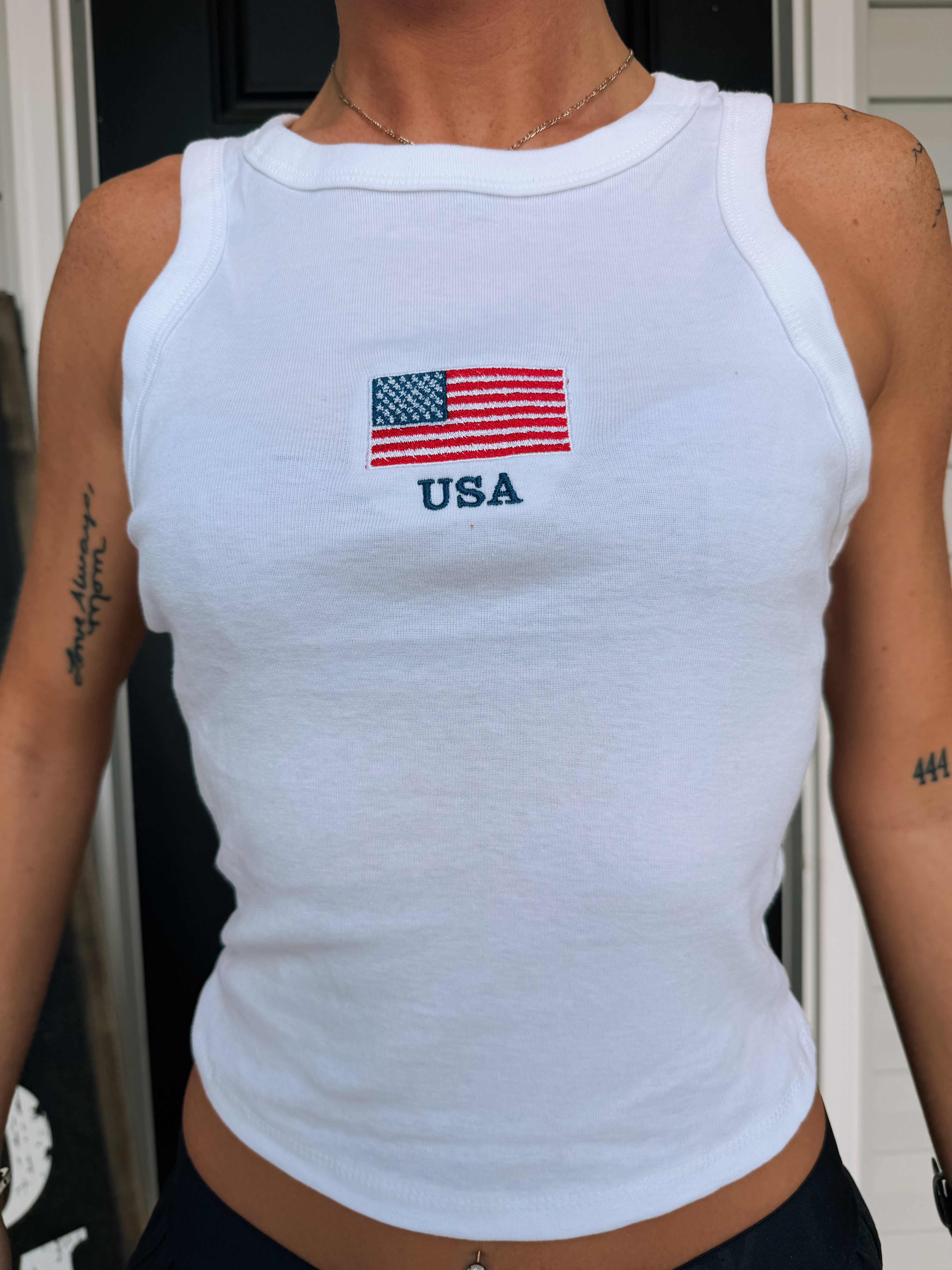 USA Embroidered Tank
