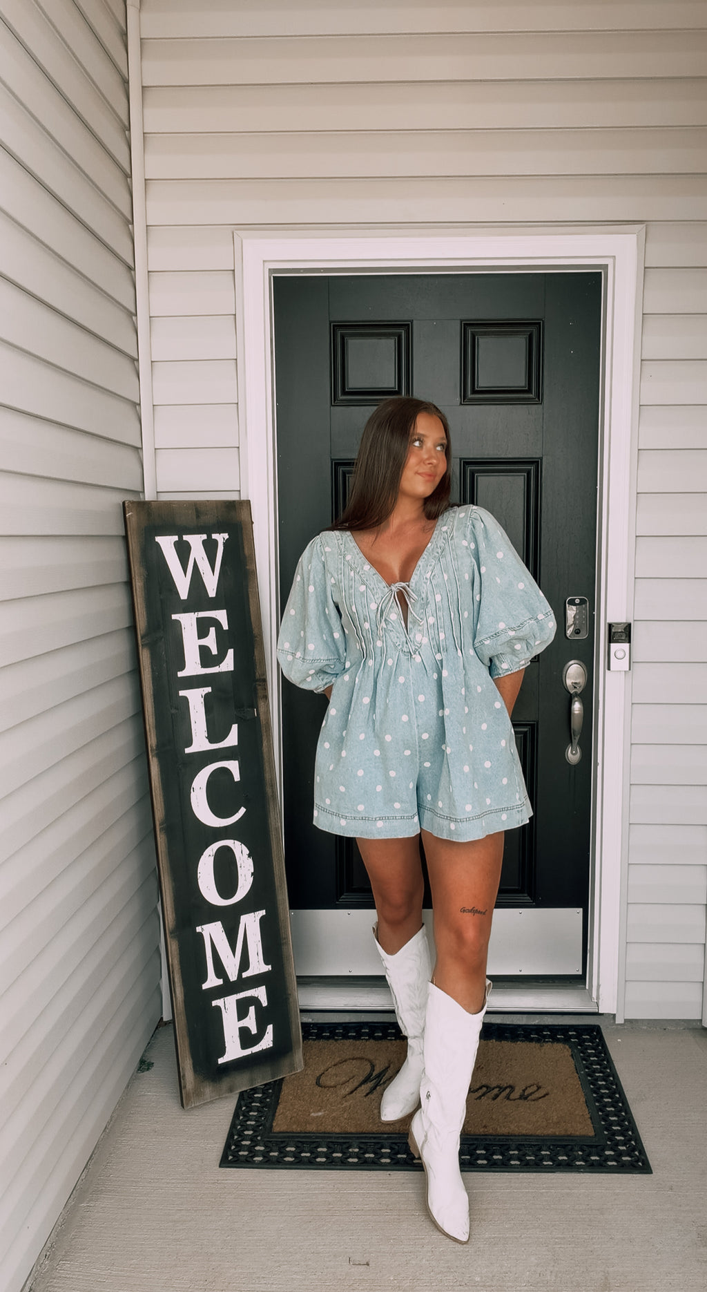 Lainey Dot Romper