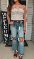 Slim Wide Leg Denims