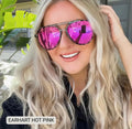 Earhart Hot Pink Aviators - Polarized Everyday Chic
