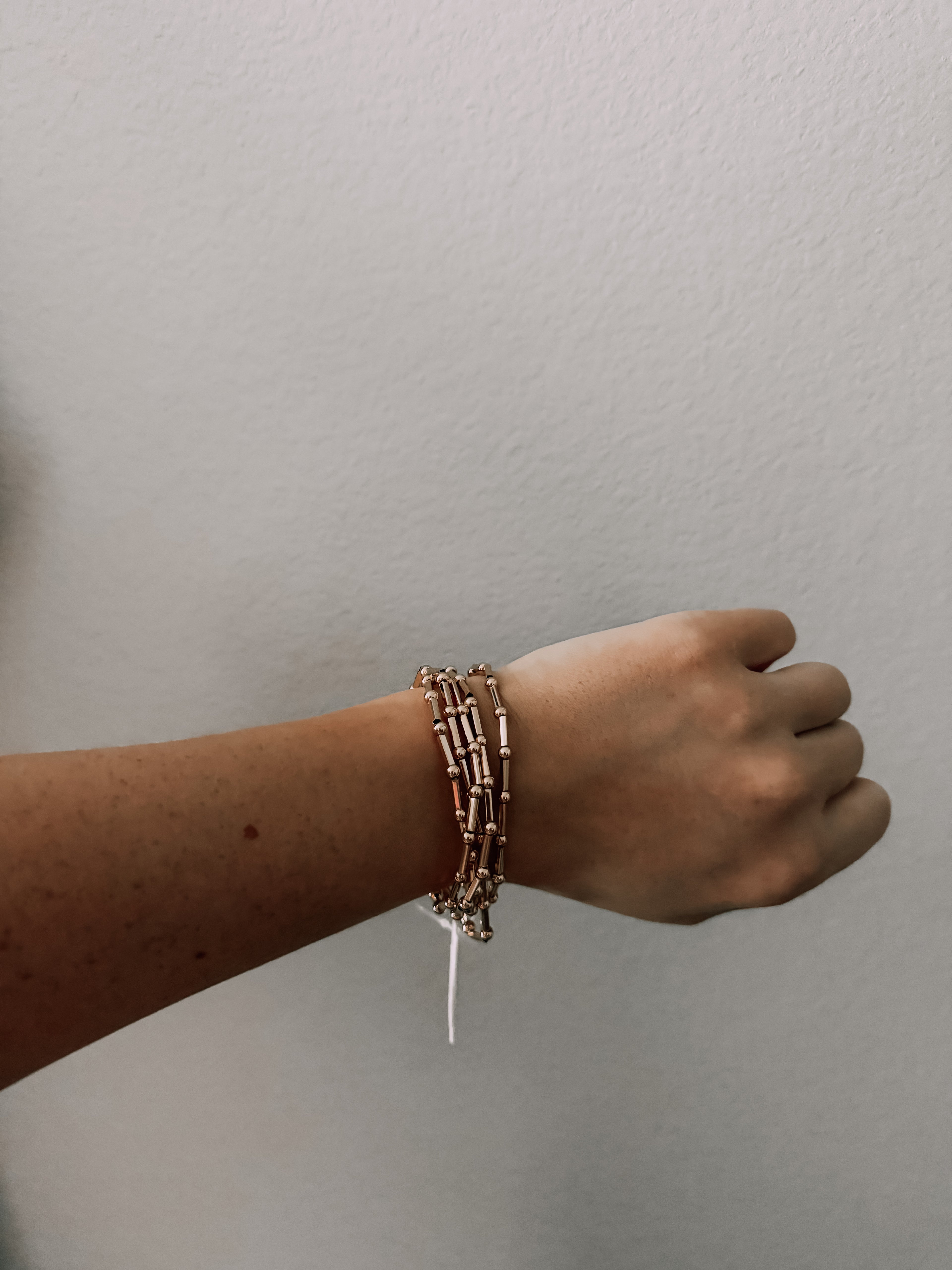 Golden Hour Beaded Wrap Bracelet - GOLD
