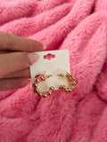 Double Beaded Hoop - GOLD